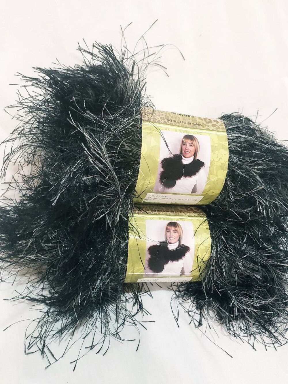 Yarn Bee Haute Fur Wild Eyelash Yarn Wolverine 2 Skein 93 Yards 2011 Polyester